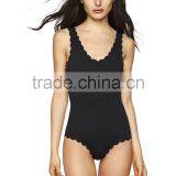 Ladies Black and Strape One Piece Swimwear thumbnail-2