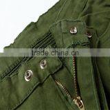 2016 New Men's Fashion Jeans Green Jeans Male Personality Folds Comfortable Hotsale Biker Jeans thumbnail-5