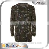 Camo Printed Longline t Shirts Mens Long Sleeve T-shirt Custom for Man thumbnail-1