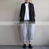 Z&M Linen Fabric Blouse Women Plus Size t Shirt Custom t Shirt for Women thumbnail-2