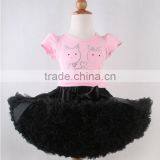 Children's Boutique Super Fluffy Drop Ballet Ruffled Satin Belt Bow Tutu Chiffon Party Clothing Girls' Fluffy Pettiskirts thumbnail-1