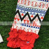 Kids Baseball Season Popular Baseball Style 3 Pieces Short Sleeve Clothes Cause I am All About That Base Outfit With Accessories thumbnail-4