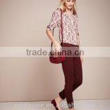 Fashion Elegant Mature Long Sleeve Floral Print Blouse for Middle Aged Women thumbnail-4