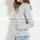 2016 Long Sleeve Kangaroo Pocket Hoodie Wholesale Print Hoodies Women thumbnail-2