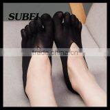 Shallow Mouth Cotton Socks Toe Socks Summer Ultra-thin Non-slip Invisible Socks thumbnail-2