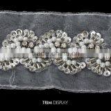 Fashion Bead Sequin Crystal Organza Braide Venise Embellishment Lace thumbnail-2