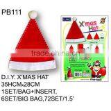 10 Pcs Papaer Craft DIY White Cardboard Hat thumbnail-6