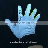 China Manfacturer Customized White Glow in the Dark Reflective Glove Safety for Eletrombile thumbnail-5