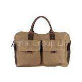 Waxed Cotton Canvas Messenger Bag , 2 Slip Pocket / Detachable Shoulder Strap thumbnail-1