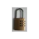 Brass Combination Padlock 25mm thumbnail-1