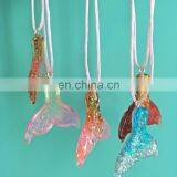 Birthday Party Favor Kids Fairy Gift Mermaid Pendant Tail Necklace thumbnail-2