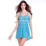 2015 Adjustable Shoulders Slim Fit Sexy Women Cover Ups Lace Beachwear thumbnail-2