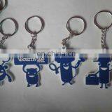 High Quality 2d/3d Custom Shaped Logo Soft Rubber/pvc Keychain for Promotion Gift,silicone Cartoon Key Ring