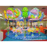 Zhongshan Amusement Park Equipment Outdoor Playground Merry go Round, 12 Seat Dolphins Carousel Hot Sale, Marine Theme thumbnail-3