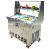 110v Single Pan Ice Making Machine Frying Ice Machine