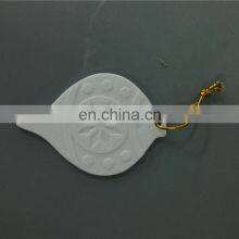 Round Spindle Tree Shape Craft Blank Porcelain Christmas Ceramic Ornament thumbnail-2