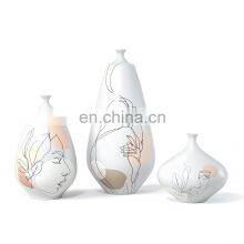 Abstract Girl Wholesale Art Nordic Modern Home Decor Ceramic Flower Vase thumbnail-2