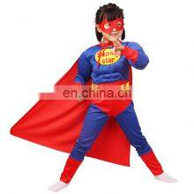 Custom Made Cheap Children Kids Costume Halloween Cute Superhero Capes Dress and Mask In TV & Movie Costumes For Boys and Girls