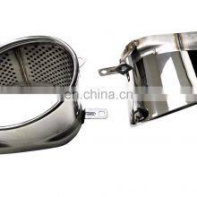 RS6 Diffuser With Tailpipe for Audi A6 Refit to Audi A6 RS Line High Quality Rear Bumper Diffuser 2012-2015 thumbnail-2