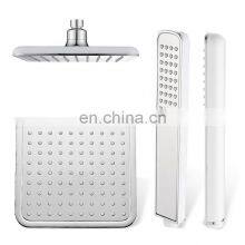 Hotel Supplies Bathroom Luxury Accessories High Quality Chrome Top Single Function Over Head Shower and Hand Shower Set thumbnail-1