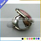 Custom Round Portable Cosmetic Mirror thumbnail-1