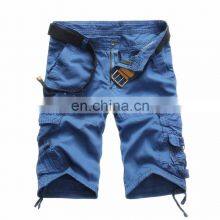 New Fashion Factory Price High Quality Blank Cotton Drawstring Waist Men's 4 Cargo Pocket Shorts thumbnail-4
