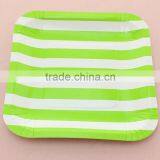 Wedding Favors Mix Pattern 7 Inch Square Paper Plate for Wedding thumbnail-5