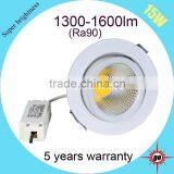 Rotatable High End Best Price Led Light 15w Cob Gimbal Downlight thumbnail-5