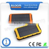 Best popular 12000mah solar power bank solar cell phone charger portable emergency solar power bank