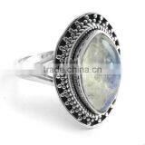 Dream On Dreamer Rainbow Moonstone 925 Sterling Silver Ring