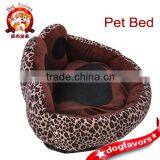Footprint Leopard Pet Dog Cat Bed House Kennel Doggy Warm Cushion Basket S thumbnail-2