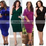 F20015A New fashion european hot sale 2016 plus size sexy dress for women