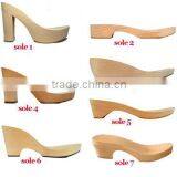 Wholesale Female Wood Soles High Heels thumbnail-1