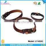 New Pet Supplies PVC Leather Custom Dog Collars 3D Star Pattern thumbnail-2