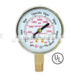 Y70 2" 50mm Bottom connect pressure gauge 0-28000psi pressure manometer                        
                                                Quality Choice