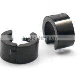 Classic Black Round Shape Simple Small Stud Earrings 316L Stainless Steel