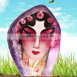China's Peking Opera Mask Crystal Ice Engraving
