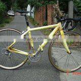 700C'fiexed gear bike bicycle Gold color 18 speed racing bike,bicycle