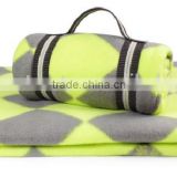 DIA H string pattern high quality polar fleece portable mini size office picnic travel promotioanl gift lap knee blanket