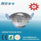 Flush Mount 3W High Power LED Ceiling Light With CE RoHS