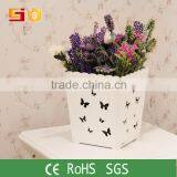 Wholesale Large Chinease Wood Carved Planter Garden Flower Pots for Indoor and Outdoor thumbnail-5