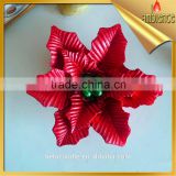 high quality poinsettia flower candle for holiday christmas candle