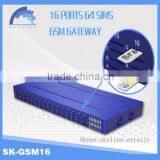 16 port voip to gsm gateway for call termination gsm remote control sip gateway