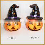 Wholesale Ceramic Hawlloween Pumpkin With Tealight Holder