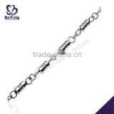 China Manufacturer 2015 latest stainless steel crochet bead bracelet
