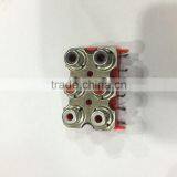 AV socket AV6 double-six-hole socket RCA jack video with metal