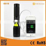 6618 High Power XML T6 Usb Led Flashlight Power Bank