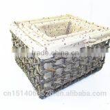 2015 New Set of 4 Maize Husk Storage Baskets With Lining-cheap Wicker/rattan Baskets thumbnail-2
