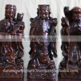Bronze Resin Luck, Happiness, Longevity Gods Statue DSF-HR37 thumbnail-2