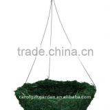 Green Moss hanging basket - Green moss flower planter